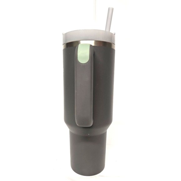 Stanley Quencher Charcoal / Mint 40oz  Quencher H2.0 Tumbler - Picture 4 of 6